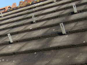 Roof anchors fitted prior to rail installation