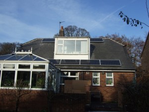 9 x 195W CSUN solar panels