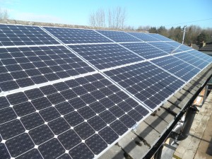 Solar panels in Leigh
