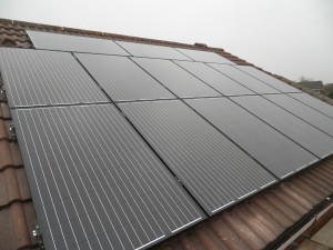 Solar panels in Burscough