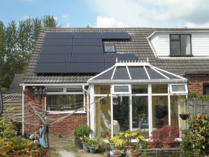 Solar panels in Leigh