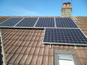 Solar panels in Forton