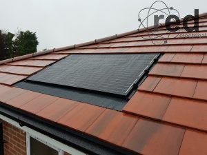 Single panel system integrated into roof